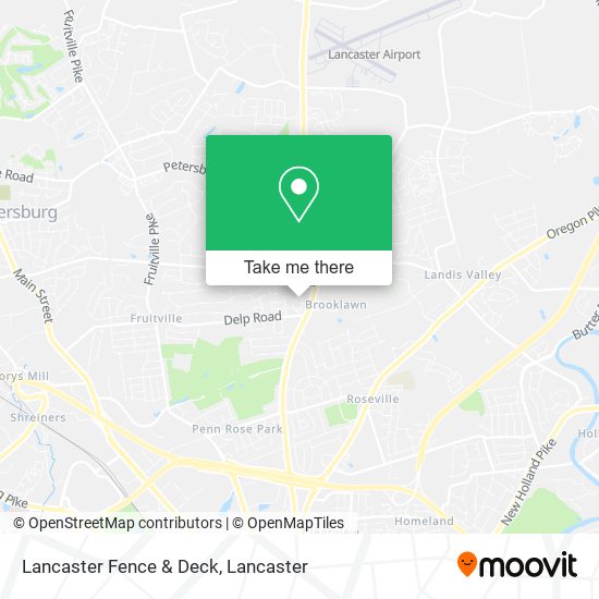 Lancaster Fence & Deck map