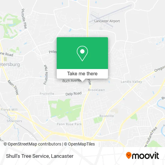 Shull's Tree Service map