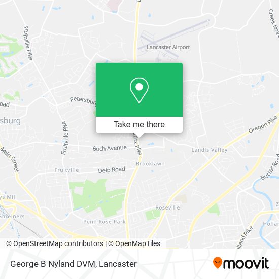 George B Nyland DVM map