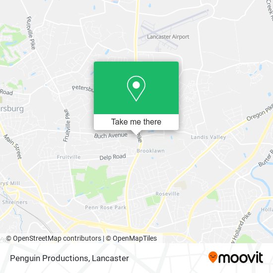 Penguin Productions map
