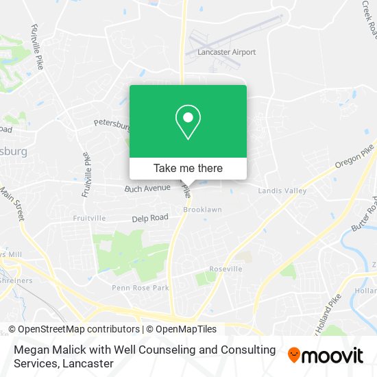 Megan Malick with Well Counseling and Consulting Services map
