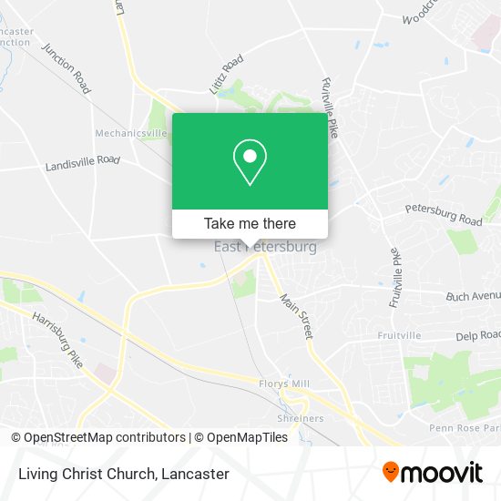 Living Christ Church map