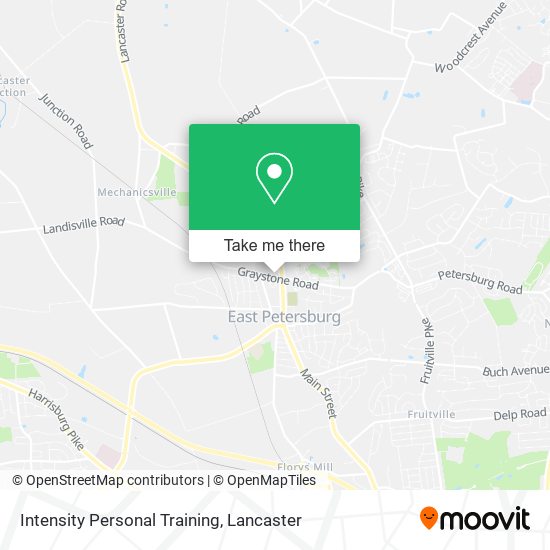 Intensity Personal Training map