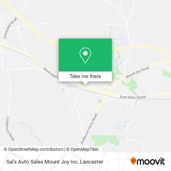 Mapa de Sal's Auto Sales Mount Joy Inc