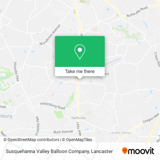 Susquehanna Valley Balloon Company map