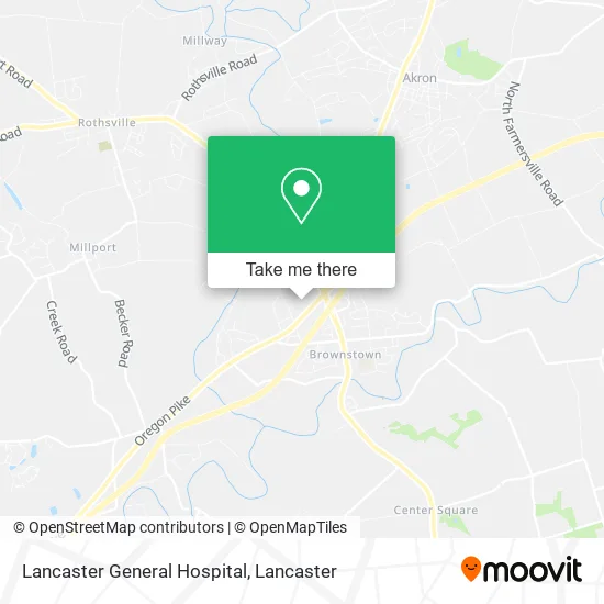 Lancaster General Hospital map