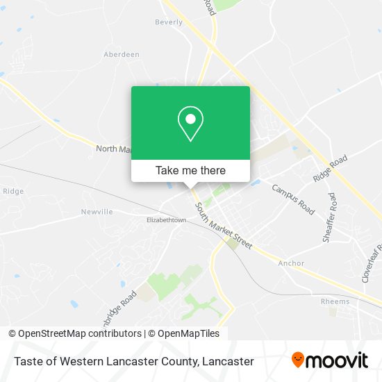 Mapa de Taste of Western Lancaster County