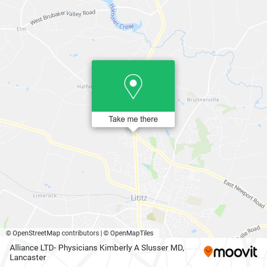 Mapa de Alliance LTD- Physicians Kimberly A Slusser MD