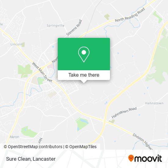 Mapa de Sure Clean