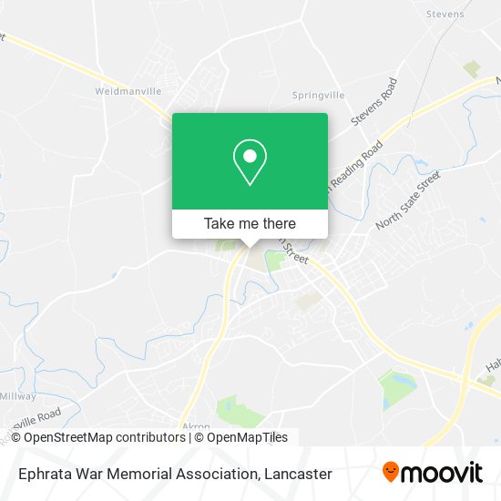 Ephrata War Memorial Association map