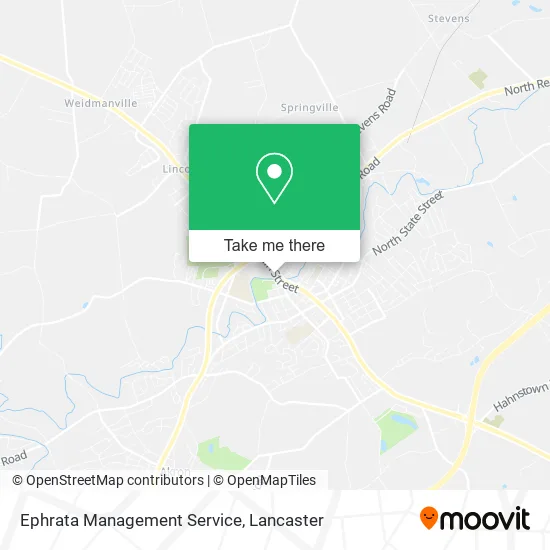 Ephrata Management Service map