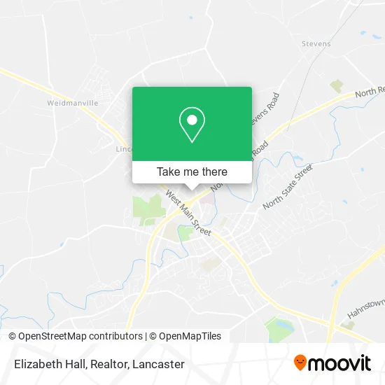 Elizabeth Hall, Realtor map