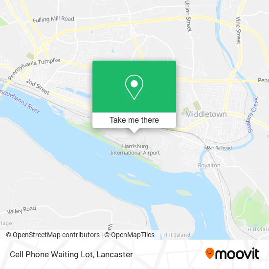 Cell Phone Waiting Lot map