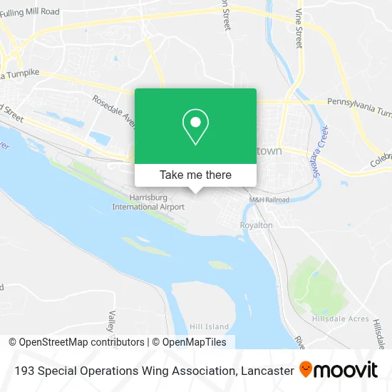 193 Special Operations Wing Association map