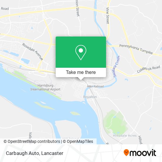 Carbaugh Auto map