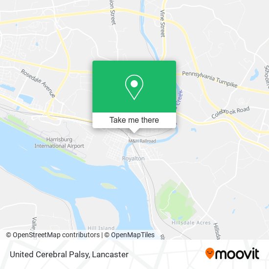 United Cerebral Palsy map