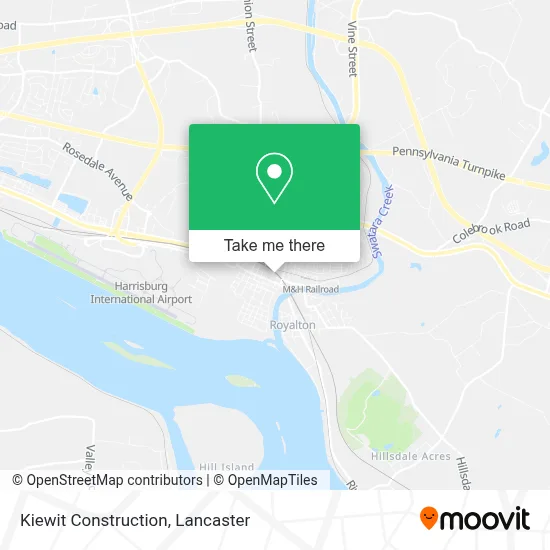 Kiewit Construction map