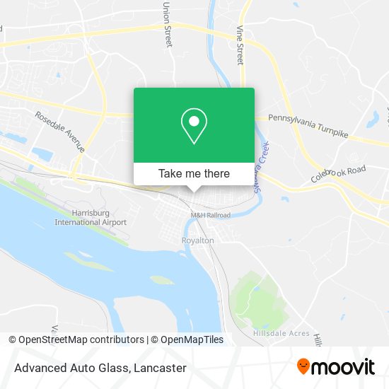 Advanced Auto Glass map