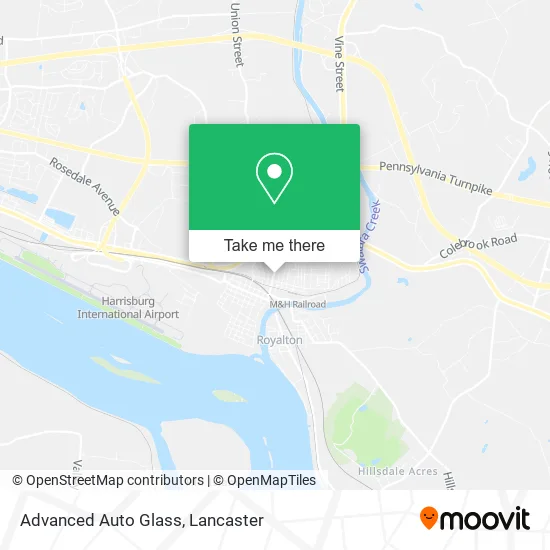 Advanced Auto Glass map