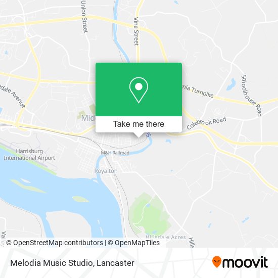 Melodia Music Studio map
