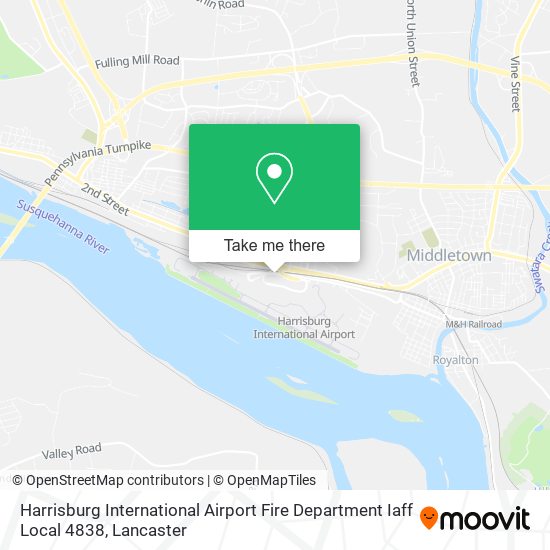 Harrisburg International Airport Fire Department Iaff Local 4838 map