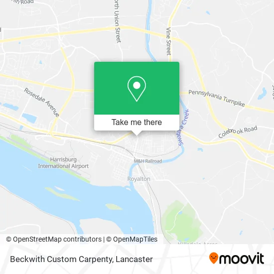 Beckwith Custom Carpenty map