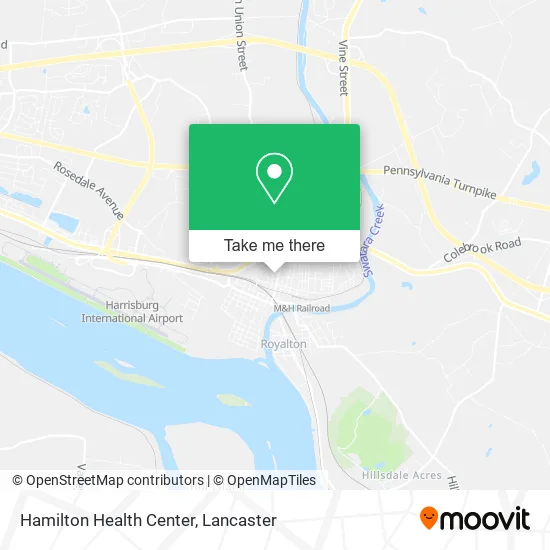 Hamilton Health Center map