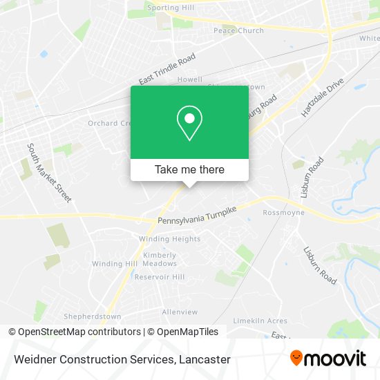 Weidner Construction Services map