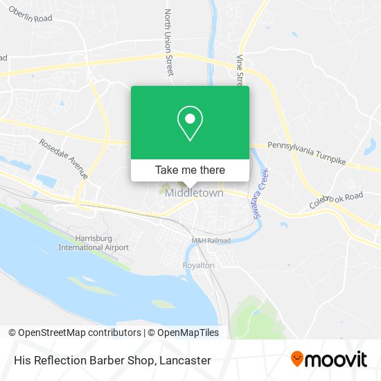 His Reflection Barber Shop map