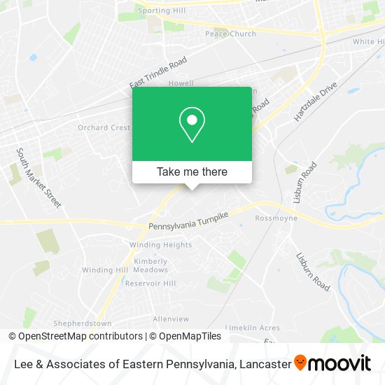 Lee & Associates of Eastern Pennsylvania map