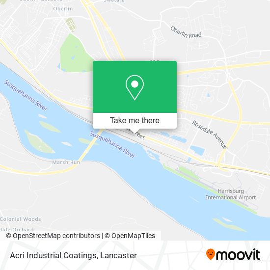 Acri Industrial Coatings map