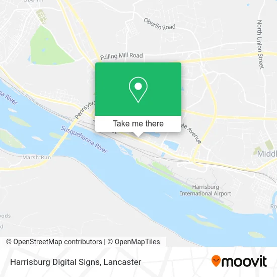 Harrisburg Digital Signs map