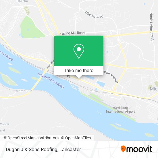 Dugan J & Sons Roofing map