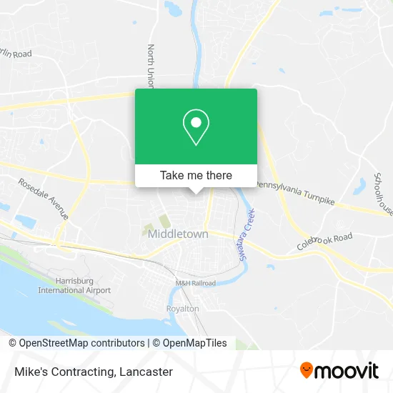 Mike's Contracting map