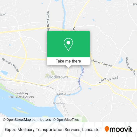Mapa de Gipe's Mortuary Transportation Services