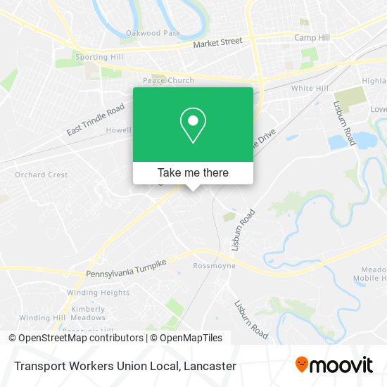 Mapa de Transport Workers Union Local