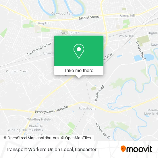 Transport Workers Union Local map