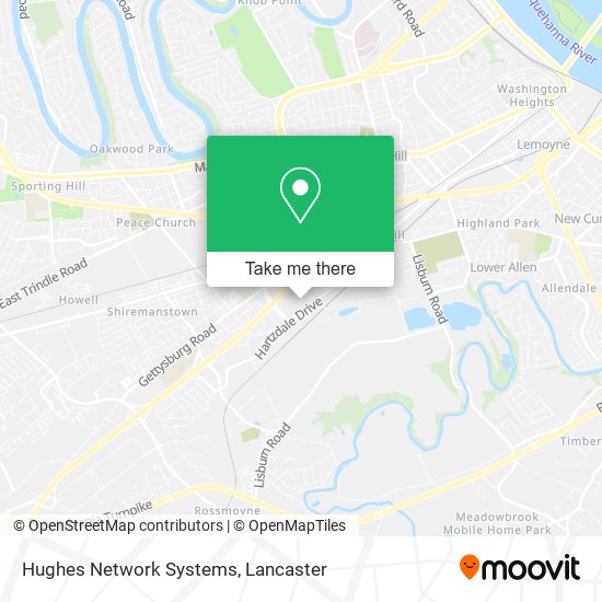 Hughes Network Systems map