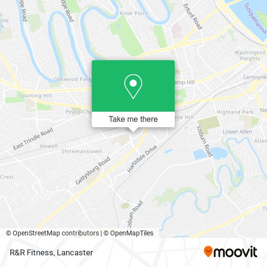 Mapa de R&R Fitness