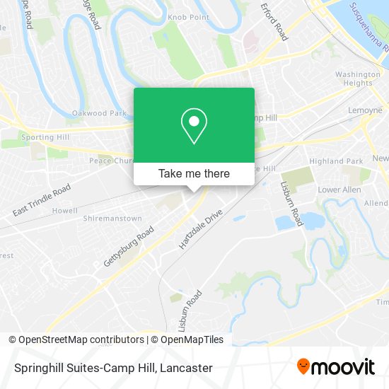 Springhill Suites-Camp Hill map