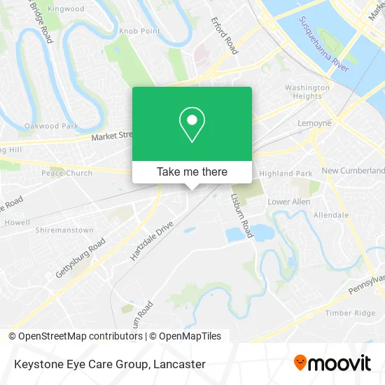 Keystone Eye Care Group map