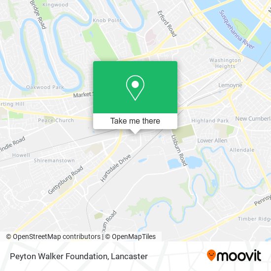 Peyton Walker Foundation map