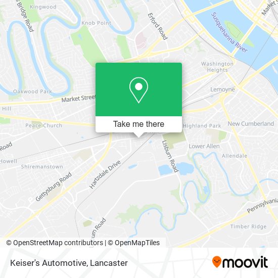 Mapa de Keiser's Automotive