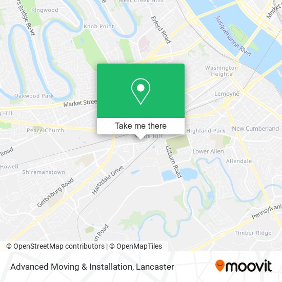 Mapa de Advanced Moving & Installation