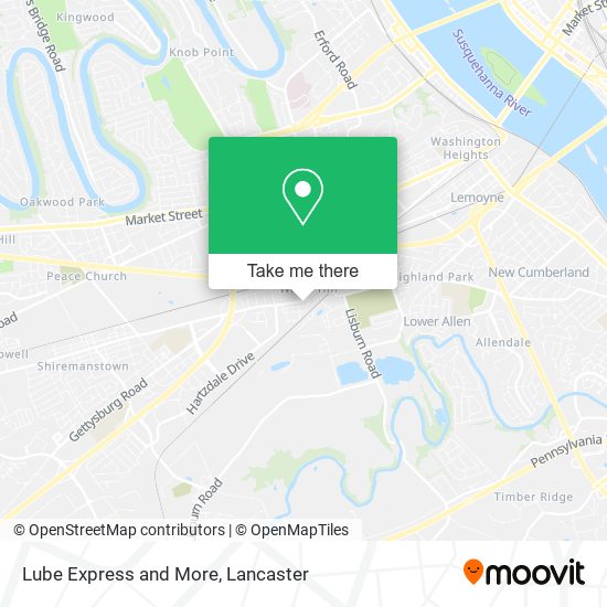 Lube Express and More map