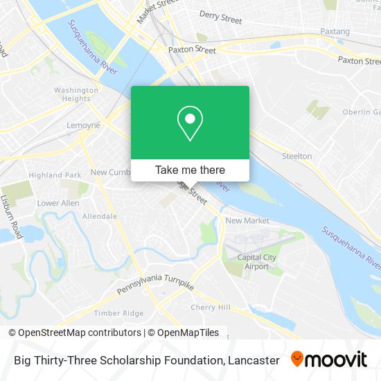 Big Thirty-Three Scholarship Foundation map