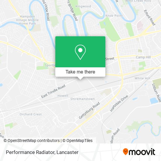Performance Radiator map