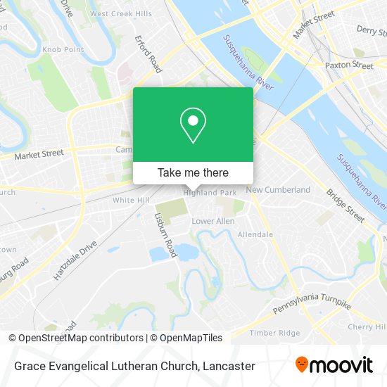 Grace Evangelical Lutheran Church map