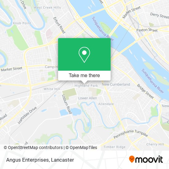 Mapa de Angus Enterprises