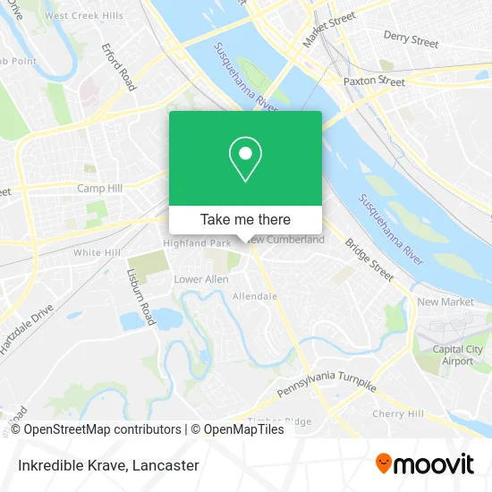 Inkredible Krave map